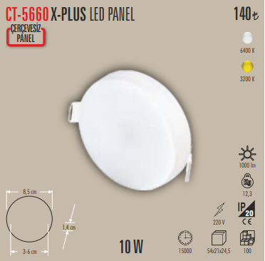 X-PLUS LED Panel (10 W)