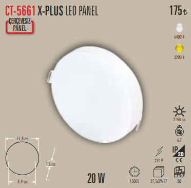 X-PLUS LED Panel (20 W)