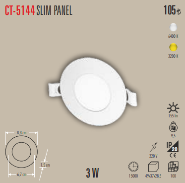 Slim LED Panel (3 W)