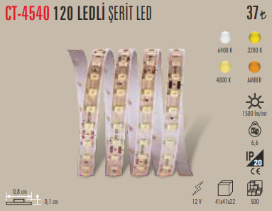 120 LED'li Şerit LED
