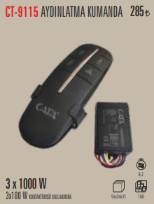 Aydınlatma Kumanda 3 x 1000 W