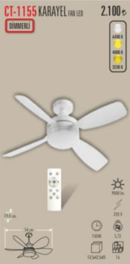Karayel Fan Led