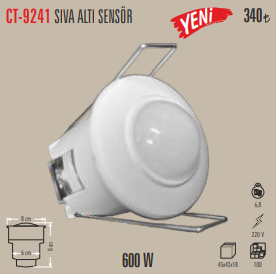 Sıva Altı Sensör (Yeni) 600 W