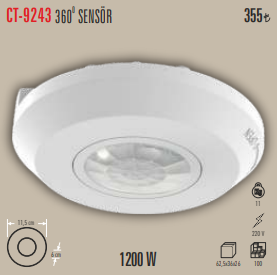 360 Derece Sensör 1200 W