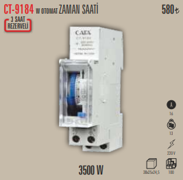 W Otomat Zaman Saati 3500 W