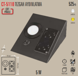 Tezgah Aydınlatma (Siyah)