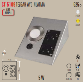 Tezgah Aydınlatma (Gri)