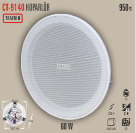 Hoparlör (Trafolu) 60 W