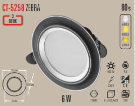 Zebra Spot 3 Renk bir arada