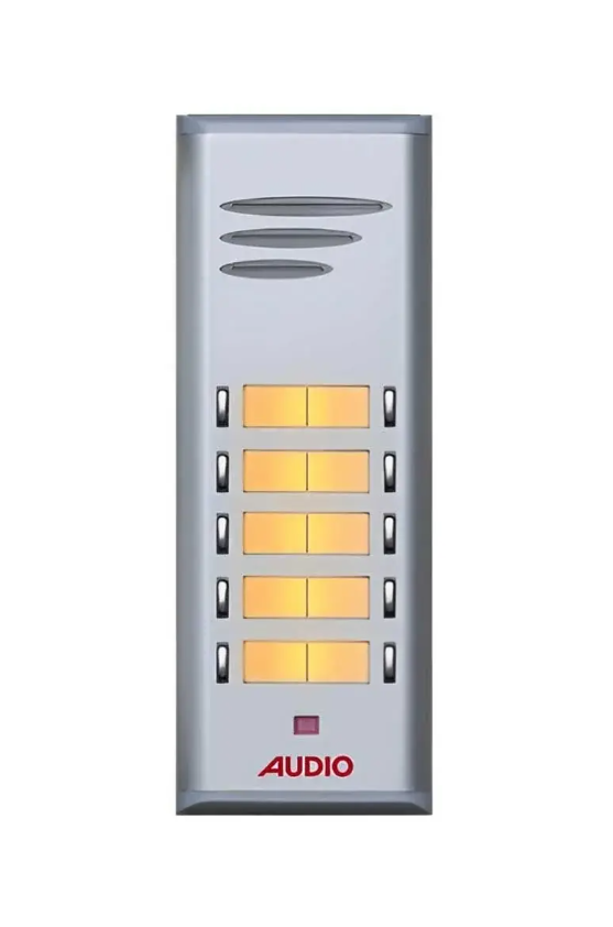 Audio 004849 E10 10lu Basic Serisi Çift Butonlu Zil Paneli