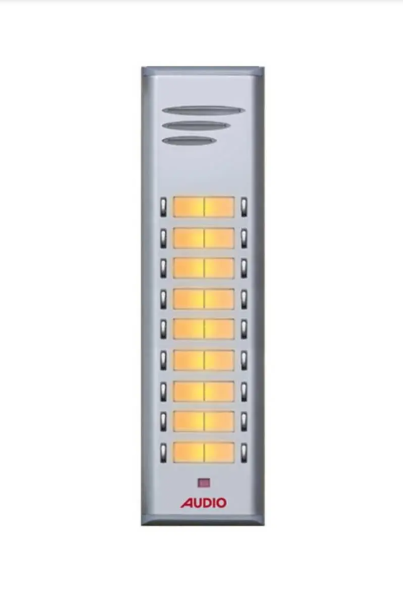 Audio 004849 E18 18li Basic Serisi Çift Butonlu Zil Paneli