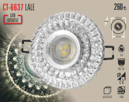 Lale Led Efektli Spot