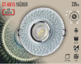 Yağmur Led Efektli Spot
