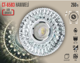 Hanımeli Led Efektli Spot