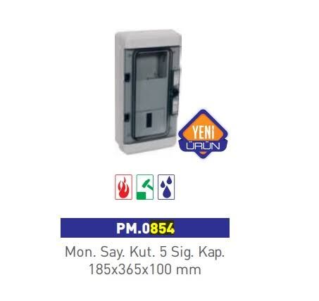 Çet-San Monofaze Sayaç Kutusu (IP65) - PM.0854