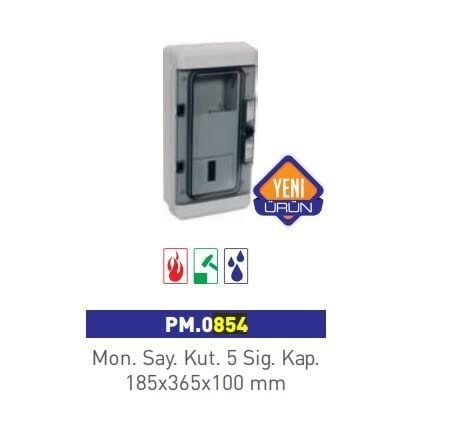 Çet-San Monofaze Sayaç Kutusu (IP65) - PM.0854