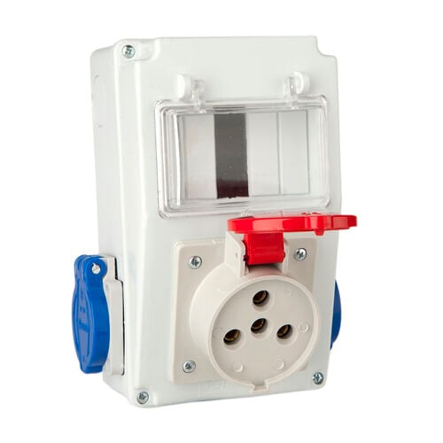 Çet-San 6 Otomatlı Eko Kombinasyon Kutusu - Prizli (1 Ad. 3x25 Ön / 2 Ad. 1x16 Yan) - KP.0180