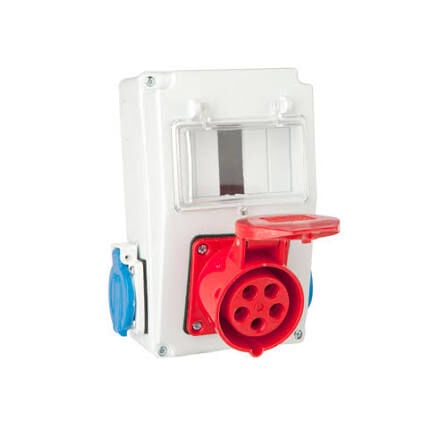 Çet-San 6 Otomatlı Eko Kombinasyon Kutusu - Prizli (1 Ad. 5x32 Ön / 2 Ad. 1x16 Yan) - KP.0186