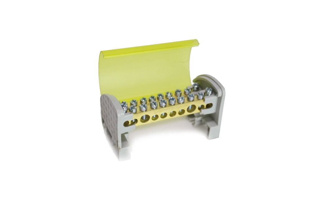 Çet-San 2 Kutuplu 2+8 Delikli Kapaklı Dağıtım Ünitesi (7x12 mm - 125 A) - SK.3036