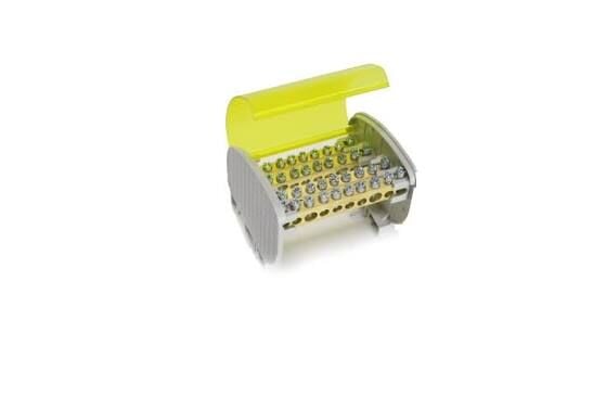 Çet-San 4 Kutuplu 2+8 Delikli Kapaklı Dağıtım Ünitesi (7x12 mm - 125 A) - SK.3041
