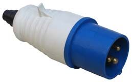 3/16A Plastik Düz Fiş