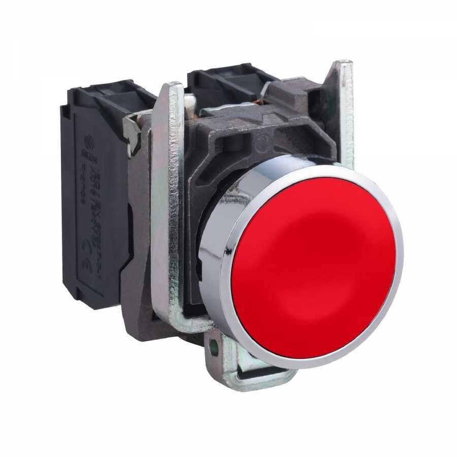 Kırmızı Yaylı Buton (220V / 22mm)
