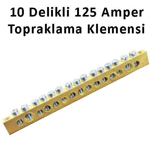 10 Delikli Topraklama Klemensi